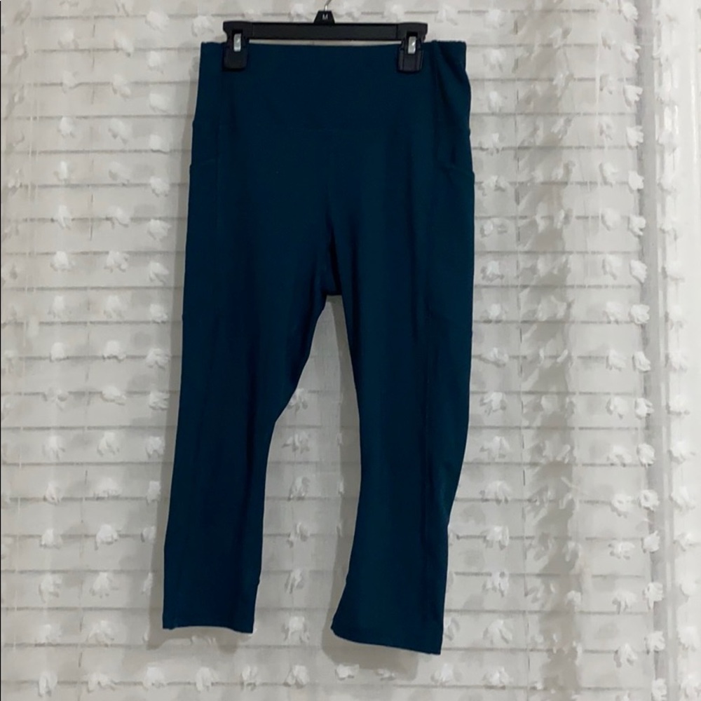 Teal Capris Leggings